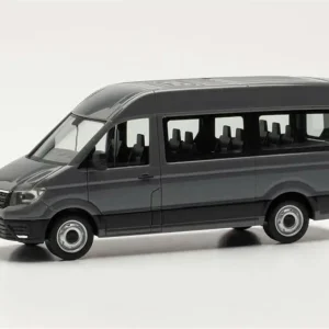 1/87 VW Crafter Minibüs Koyu Gri Küçük Araba Modeli, Herpa 094252-002