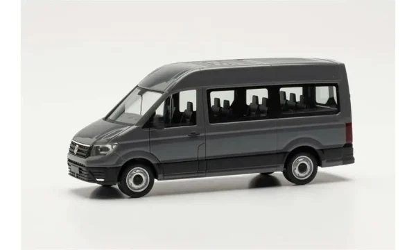 1/87 VW Crafter Minibüs Koyu Gri Küçük Araba Modeli, Herpa 094252-002