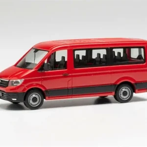 1/87 VW Crafter Minibüs Kırmızı Küçük Araba Modeli, Herpa 095846