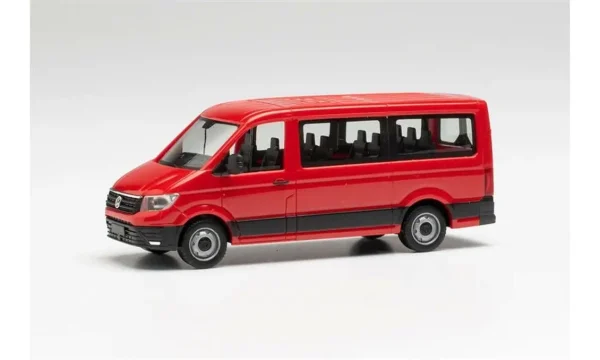 1/87 VW Crafter Minibüs Kırmızı Küçük Araba Modeli, Herpa 095846
