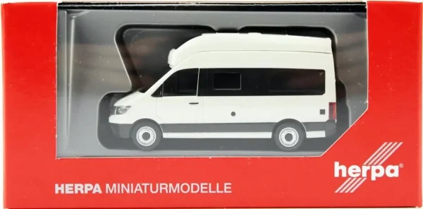 1/87 VW Crafter Minibüs Beyaz Küçük Araba Modeli, Herpa 096294 - Görsel 2