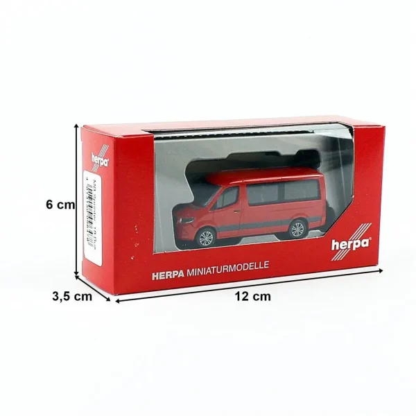 1/87 MB Sprinter 18 m3 Kırmızı Küçük Araba Modeli, Herpa 096478 - Görsel 3