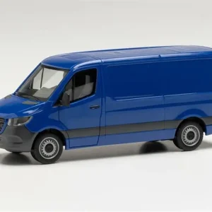 1/87 MB Sprinter 18 m3 Van Mavi Küçük Araba Modeli, Herpa 096485