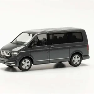 1/87 VW T6.1 Caravelle Minibüs Gri Küçük Araba Modeli, Herpa 096782