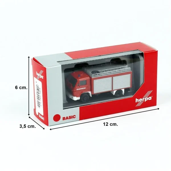 1/87 MAN G90 TLF 8/18 İtfaiye Aracı Küçük Araba Modeli, Herpa 097024 - Görsel 3