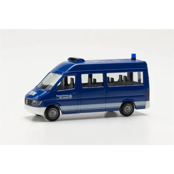 1/87 Mercedes-Benz Sprinter 1996 Minibüs HD (THW) Küçük Araba Modeli, Herpa 097062