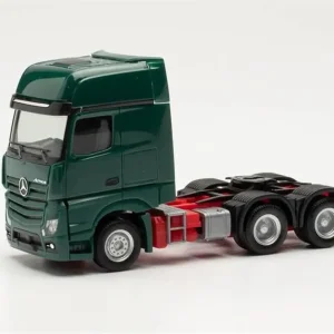 1/87 MB Actros 6x4 Çekici Koyu Yeşil Küçük Araba Modeli, Herpa 305167-004