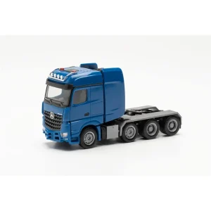 1/87 Mercedes-Benz Arocs SLT Çekici Mavi Küçük Araba Modeli, Herpa 307734-005