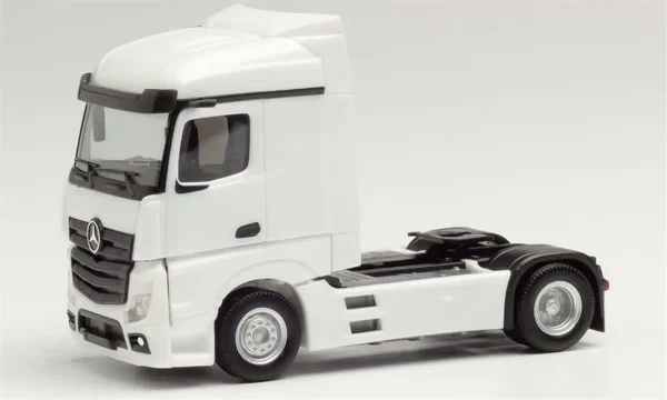 1/87 MB Actros Stream Space 2.5 Çekici Beyaz Küçük Araba Modeli, Herpa 309226