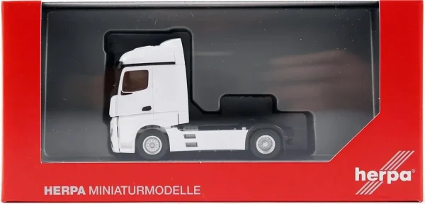 1/87 MB Actros Stream Space 2.5 Çekici Beyaz Küçük Araba Modeli, Herpa 309226 - Görsel 2