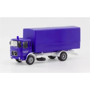 1/87 MAN F8 Planen-LKW (THW) Kamyon Küçük Araba Modeli, Herpa 310925