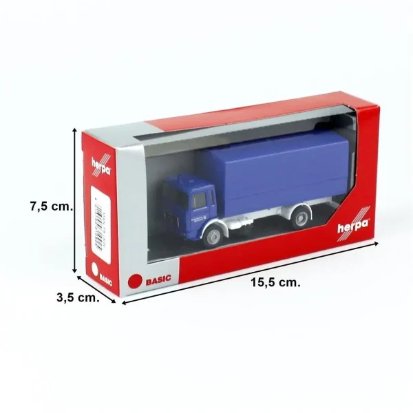 1/87 MAN F8 Planen-LKW (THW) Kamyon Küçük Araba Modeli, Herpa 310925 - Görsel 2