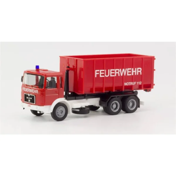 1/87 MAN F8 İtfaiye Konteyner Kamyonu Küçük Araba Modeli, Herpa 310963
