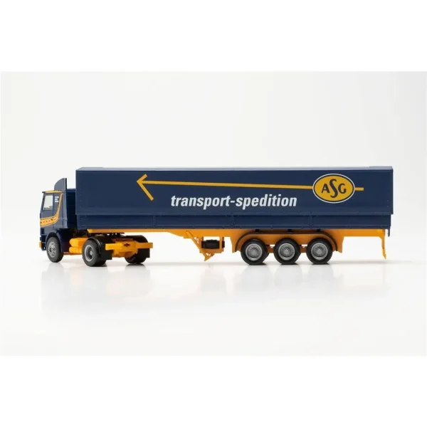 1/87 Scania 142 Brandalı Dorseli TIR (ASG) Küçük Araba Modeli, Herpa 315272 - Görsel 4