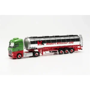 1/87 Mercedes-Benz Actros Tanker Dorseli TIR (HK) Küçük Araba Modeli, Herpa 315395