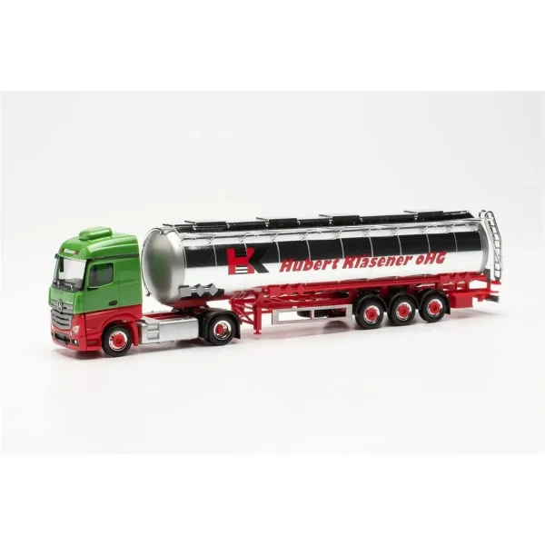1/87 Mercedes-Benz Actros Tanker Dorseli TIR (HK) Küçük Araba Modeli, Herpa 315395