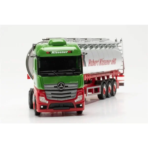1/87 Mercedes-Benz Actros Tanker Dorseli TIR (HK) Küçük Araba Modeli, Herpa 315395 - Görsel 2
