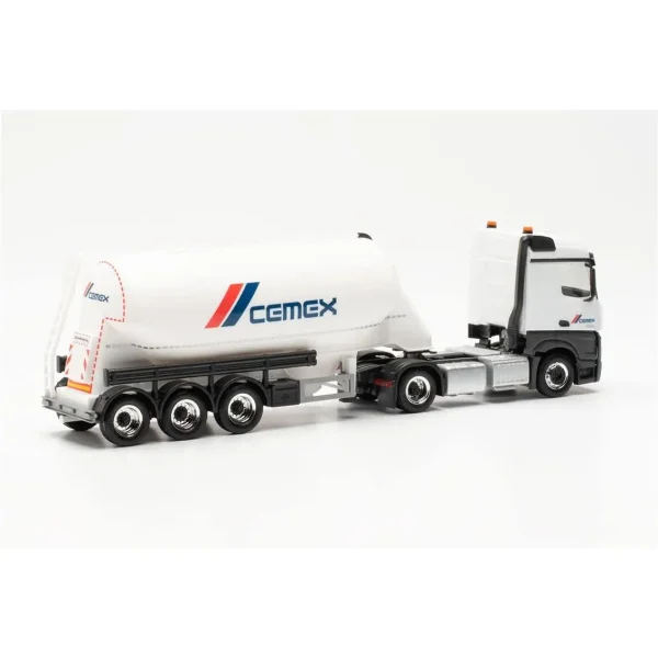 1/87 Mercedes-Benz Actros Çimento Silo Dorseli TIR (Cemex) Küçük Araba Modeli, Herpa 315975 - Görsel 5