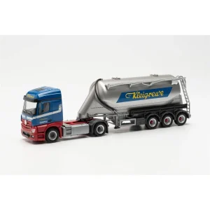 1/87 Mercedes-Benz Actros 2.3 Silo Dorseli TIR (Kleigrewe) Küçük Araba Modeli, Herpa 316132