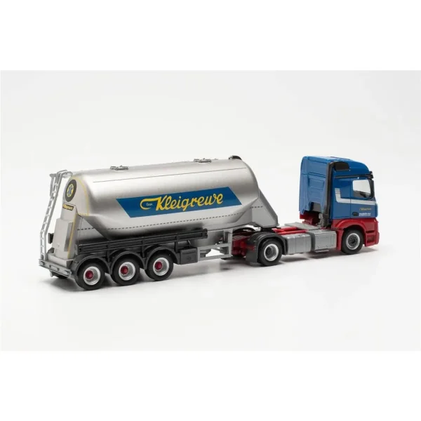 1/87 Mercedes-Benz Actros 2.3 Silo Dorseli TIR (Kleigrewe) Küçük Araba Modeli, Herpa 316132 - Görsel 5