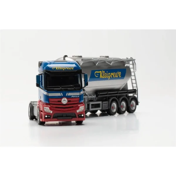 1/87 Mercedes-Benz Actros 2.3 Silo Dorseli TIR (Kleigrewe) Küçük Araba Modeli, Herpa 316132 - Görsel 4