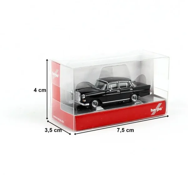 1/87 MB 200 W110 Kırlangıç Kasa Siyah Küçük Araba Modeli, Herpa 420457 - Görsel 2