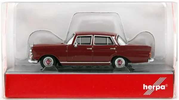 1/87 MB 200 W110 Kırlangıç Kasa Bordo Küçük Araba Modeli, Herpa 420457-002 - Görsel 3