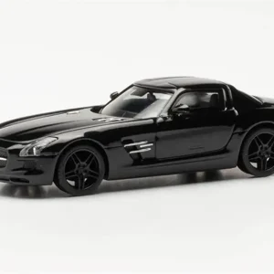 1/87 MB SLS AMG Siyah Küçük Araba Modeli, Herpa 420501-002