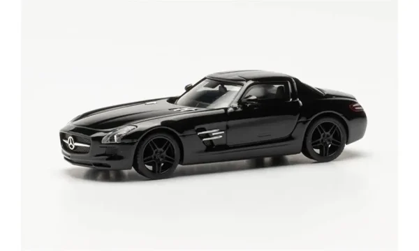 1/87 MB SLS AMG Siyah Küçük Araba Modeli, Herpa 420501-002