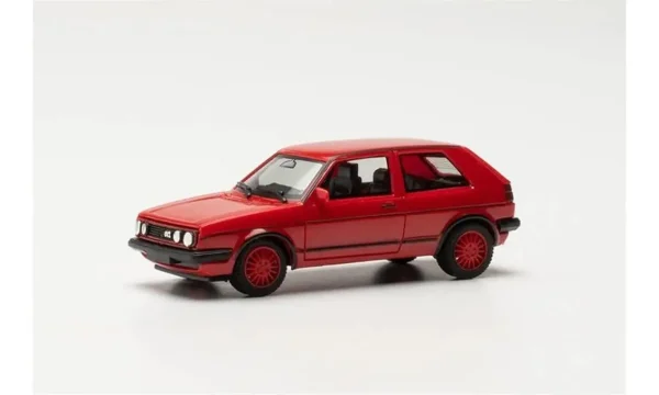 1/87 VW Golf II GTI Kırmızı Küçük Araba Modeli, Herpa 420846-002
