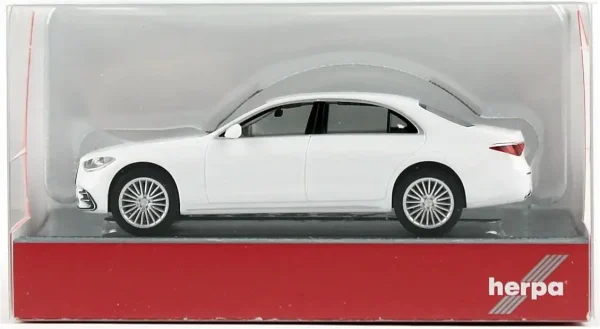 1/87 Mercedes Benz S-Klasse Beyaz Küçük Araba Modeli, Herpa 420907-002 - Görsel 3