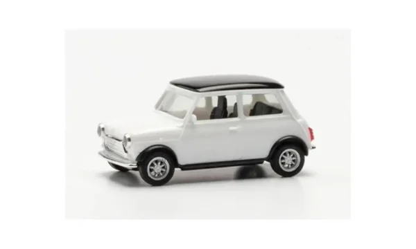 1/87 Mini Cooper Klasik Beyaz Küçük Araba Modeli, Herpa 421058