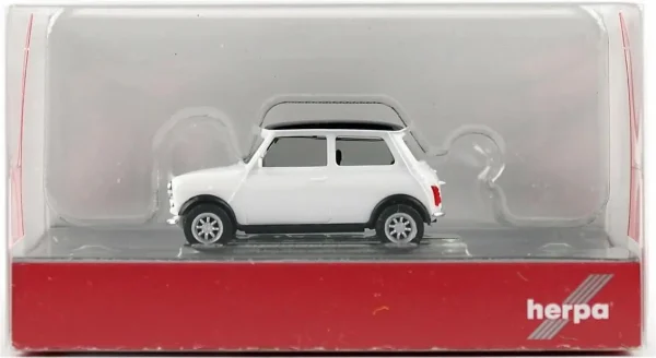1/87 Mini Cooper Klasik Beyaz Küçük Araba Modeli, Herpa 421058 - Görsel 3