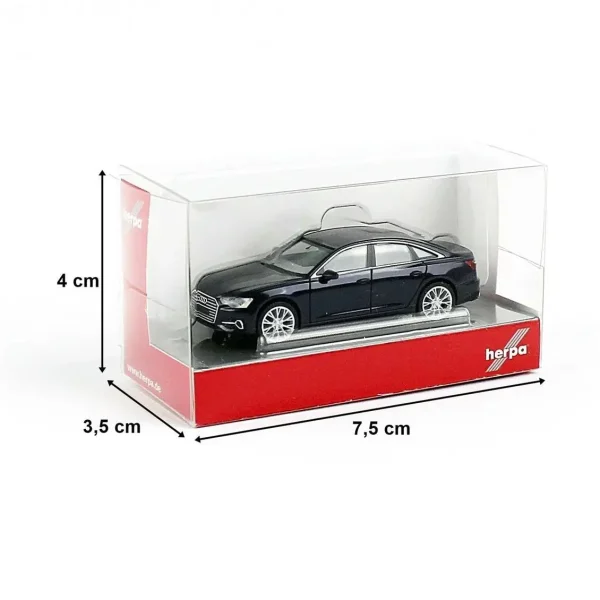 1/87 Audi A6 Bej Küçük Araba Modeli, Herpa 430630-003 - Görsel 2
