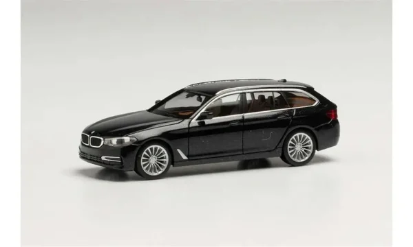 1/87 BMW 5 Touring Siyah Küçük Araba Modeli, Herpa 430708-003