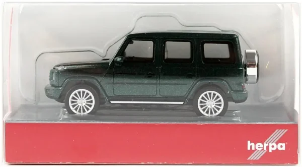 1/87 MB G-Klasse Cip Koyu Yeşil Küçük Araba Modeli, Herpa 430760-003 - Görsel 3