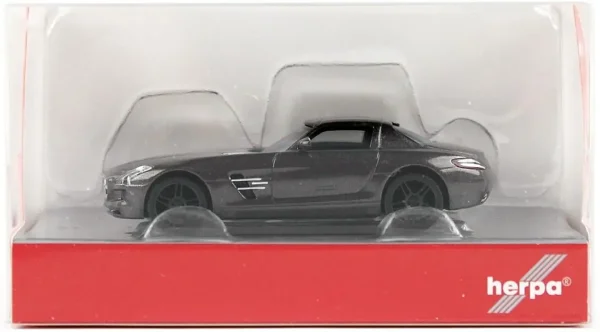 1/87 MB SLS AMG Monza Gri Küçük Araba Modeli, Herpa 430784-002 - Görsel 3