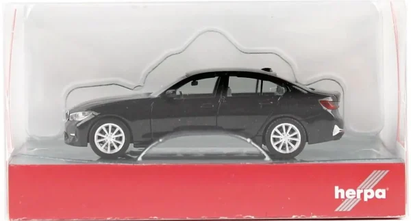 1/87 BMW 3 Siyah Küçük Araba Modeli, Herpa 430791-003 - Görsel 2