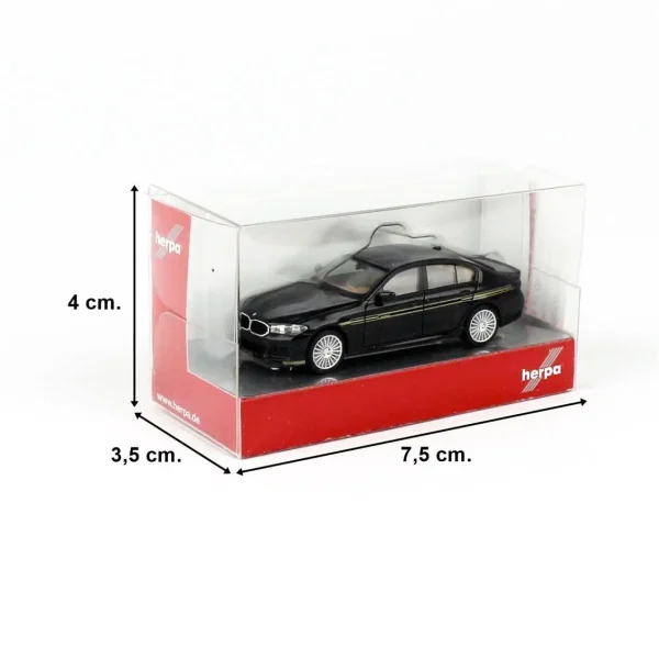 1/87 BMW Alpina B5 Siyah Metalik Küçük Araba Modeli, Herpa 430951 - Görsel 2