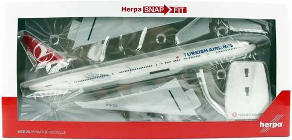 1/200 B777-300ER Turkish Airlines TC-Izmir Küçük Uçak Modeli, Herpa 613057 - Görsel 3