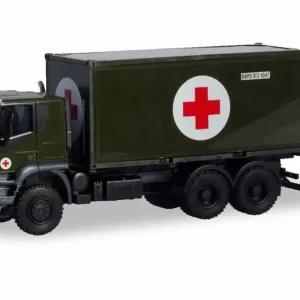 1/87 Iveco Trakker 6x6 Askeri Ambulans Küçük Araba Modeli, Herpa 746519
