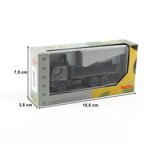 1/87 Iveco Trakker 6x6 Askeri Düz Kasa Kamyon Küçük Araba Modeli, Herpa 746526 - Görsel 2