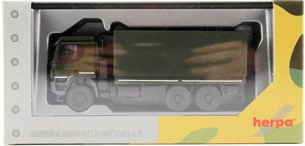 1/87 Iveco Trakker 6x6 Askeri Kapalı Kasa Kamyon Hazır Model Araç, Herpa 746762 - Görsel 3