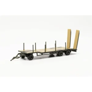 1/87 Goldhofer TU3 3 Akslı Low Bed Römork Küçük Araba Modeli, Herpa 746960