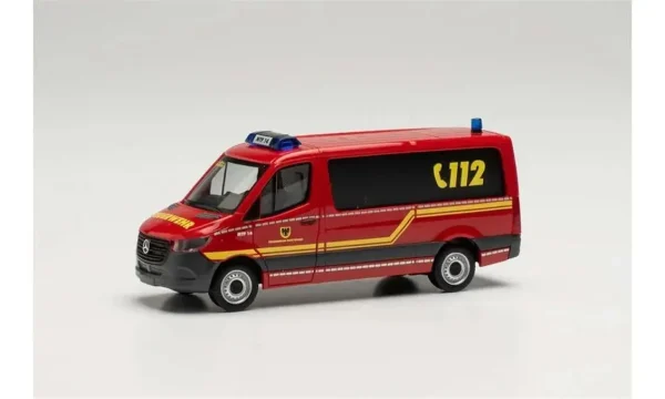 1/87 MB Sprinter İtfaiye Minibüsü Küçük Araba Modeli, Herpa 949583