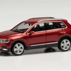 1/87 VW Tiguan Metalik Kırmızı Küçük Araba Modeli, Herpa 038607-005