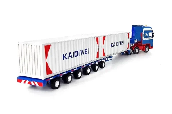 1/50 Çift Dingil Uzun Lowbed Dorse Tır, Kaidiwei 625022 - Görsel 4
