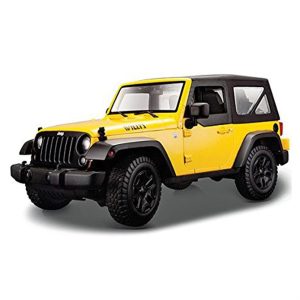 1/18 2014 Jeep Wrangler Sarı Diecast Cip Modeli, Maisto 31676