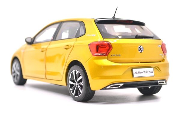 1/18 Volkswagen Polo Plus Altın Diecast Araba, Paudi Model 2578GL - Görsel 2