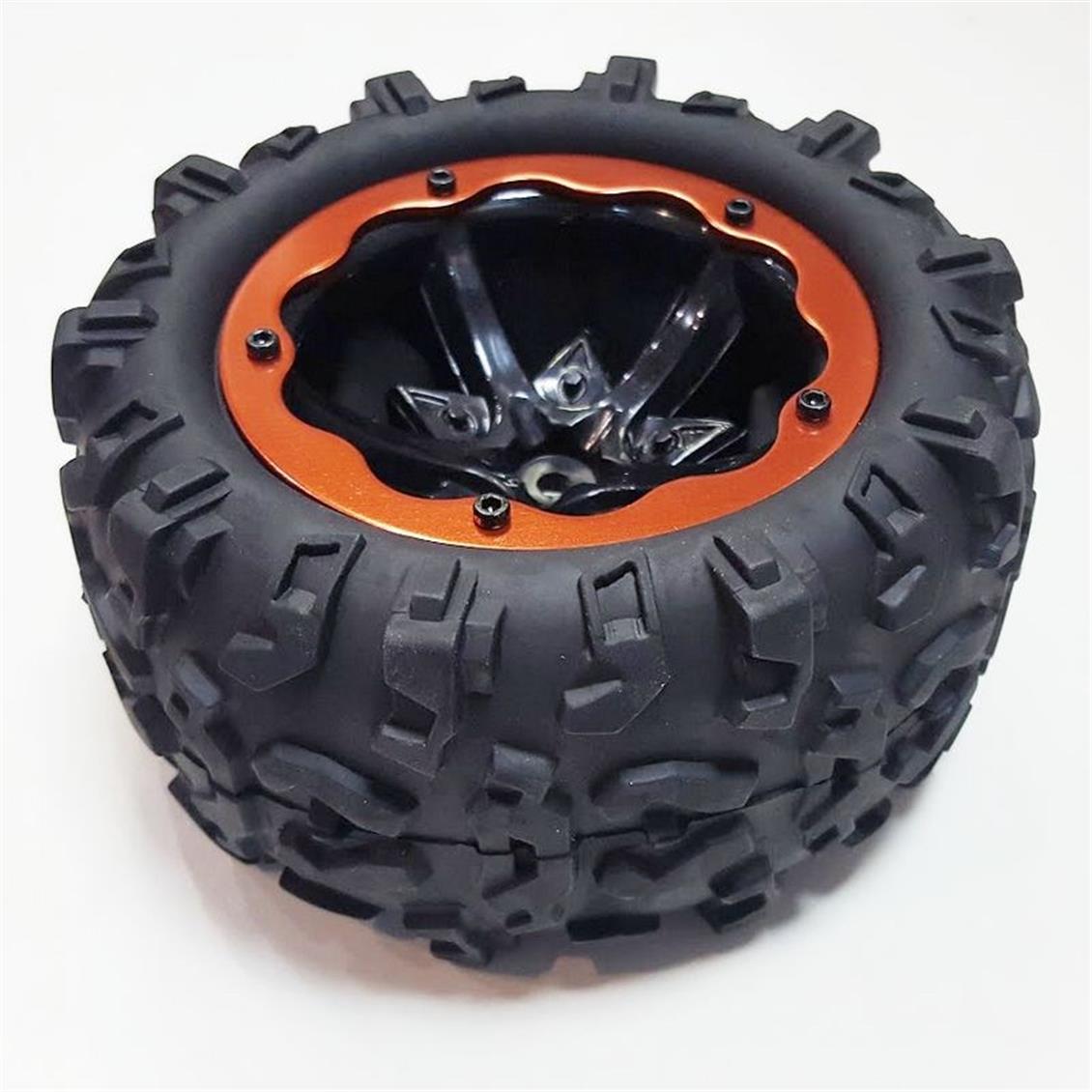 1/8 Monster Truck Teker ve Jantı1 Adet RC Araba Yedek Parçası, Remo P3978